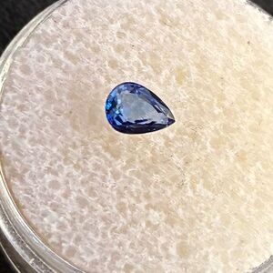 Beautiful .5ct Blue Sapphire Loose Teardrop Gemstone September Birthstone